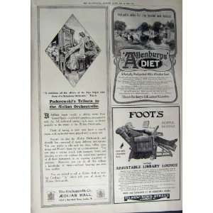  1912 ADVERTISEMENT USHERS WHISKY HORLICKS ALLENBURYS