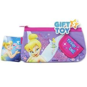  Disney Tinker Bell Pencil Case Pouch and Cosmetic Bag 
