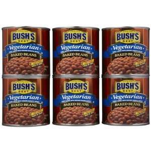  Bushs Vegetarian Baked Beans, 16 oz, 6 ct (Quantity of 1 