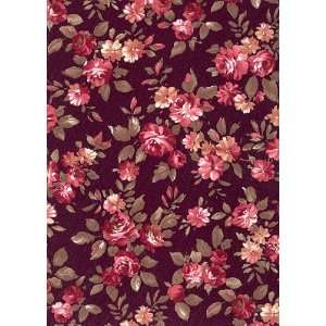 60 Wide Printed Flower Design Charmeuse Fabric By the Yard:  