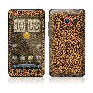  HTC Evo 4G Skin   Orange Leopard 