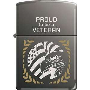  American Military Proud to be a Veteran Patriotic Zippo 