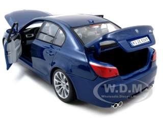 BMW M5 E60 BLUE 1:18 DIECAST MODEL CAR BY MAISTO 31144  
