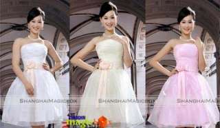   Fashion Sweet Wedding Party Banquet Bustier Yarn Dress Skirt WSKT137