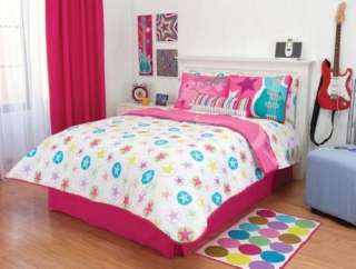 guitar bedding
 on NeW Girls Teens Pink Rock Guitar Comforter Bedding Set Full 9 pcs