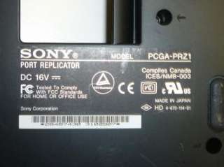 Sony Port Replicator Model PCGA PRZ1 Vaio Dock USED  