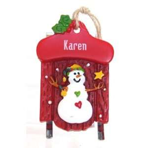 Ganz Personalized Karen Christmas Ornament: Home 
