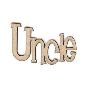  Unique Pages   Family Collection   Chipboard Words   Uncle 