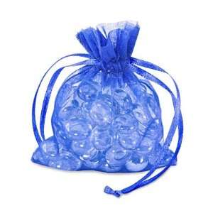  3 x 4 Royal Blue Organza Fabric Bags Health & Personal 