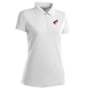 Phoenix Coyotes Womens Pique Xtra Lite Polo Shirt (White):  