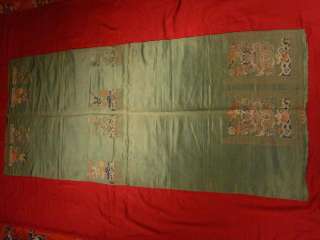 Rare Unused Signed 18th C Antique Chinese Dragon Robe Silk Embroidery 