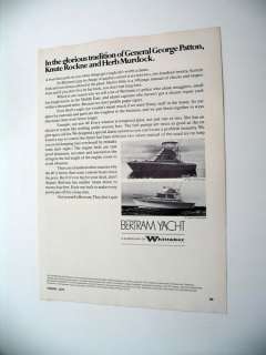 Bertram 46 Yacht Boat 1971 print Ad  