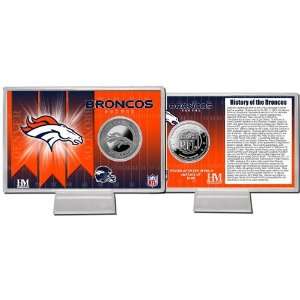  Denver Broncos Team History Silver Coin Card: Sports 