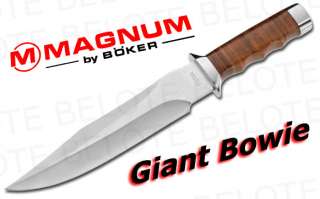Boker Magnum Giant Bowie w/ Leather Sheath 02MB565 NEW  