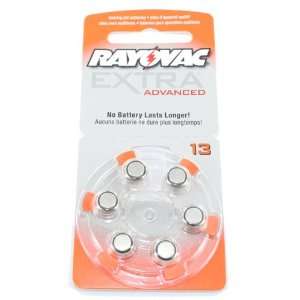  Rayovac 13 (13AE) Hearing Aid Zinc Air Battery   6 Pack 