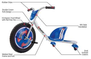 New 2010 Razor RipRider 360 Caster Trike Tricycle  