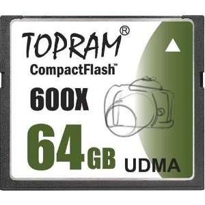  TOPRAM 64GB 64G CF CompactFlash Memory Card 600X Extreme 
