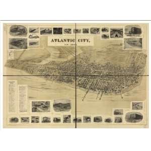  Historic Atlantic City, New Jersey, c. 1900 (M) Panoramic Map 