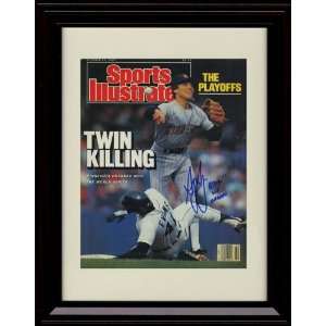 Framed Greg Gagne Sports Illustrated Autograph Print   Twins AL Champs 
