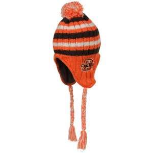   State Cowboys Orange Iceberg Ski Knit Beanie