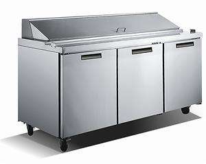 Metalfrio 3 Door Sandwich Refrigerated Prep Table  