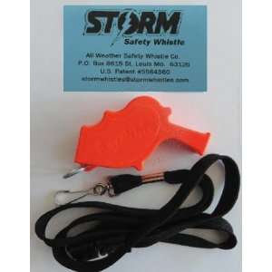 Storm Safety Whistle with Breakaway Lanyard  Sports 