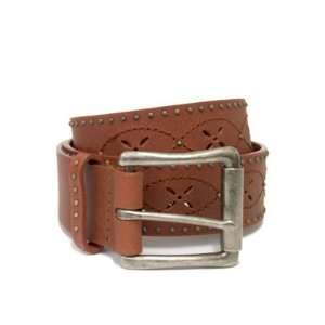   Belt with Cut Out Design and Silver Studs, Large Patio, Lawn & Garden