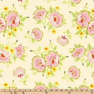 44 Wide Nicey Jane Church Flowers Pink By The Yard heather_bailey 
