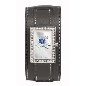   Ladies NCAA Starlette Watch (Wide Leather Band): Sports & Outdoors