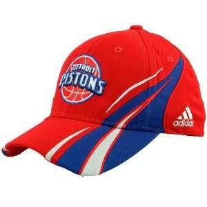   Pistons Red Spiral Colorblock Hat 