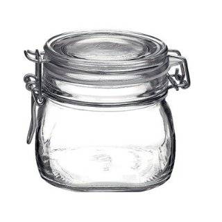 Bormioli Rocco Fido Round Clear Jar, 17 1/2 Ounce