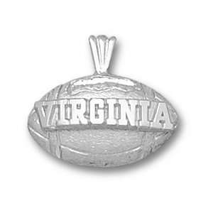  University of Virginia 9/16in Sterling Silver Football 