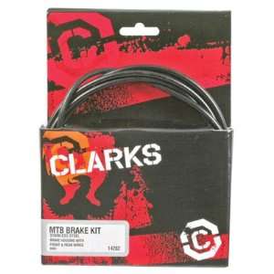 Clarks Competition Brake Cable Brake Clk Kit F+R Ss Spt Mtb Blk 