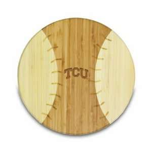  TCU Texas Christian Baseball Wine & Cheese Cutting Board 