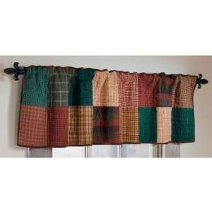  Donna Sharp Campfire Square Quilted Cotton Valance or 