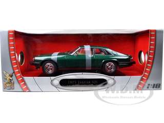 Brand new 1:18 scale diecast model car of 1975 Jaguar XJS Coupe Green 