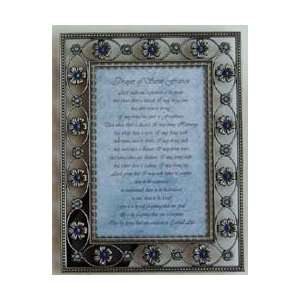  Blue Jeweled Prayer of Saint Francis perfect for a 12 Step 