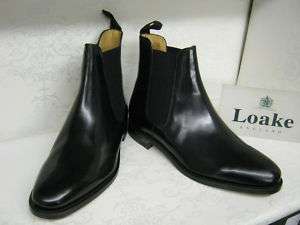 Mens Loake 290B Black Leather Smart Chelsea Boots  