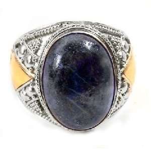   Mens Genuine Blue Lapis Ring Size 12(Sizes 10,11,12,13): Jewelry