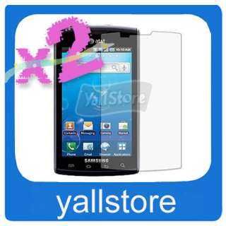 2X LCD Clear Screen Protector For Samsung Captivate i897  