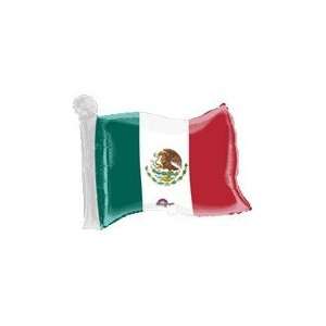  27 Jumbo Mexican Flag Balloon   Mylar Balloon Foil 