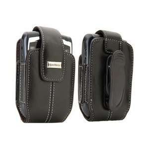 Blackberry Leather Vertical Pouch with Belt Clip for 8700, 8800 Series 