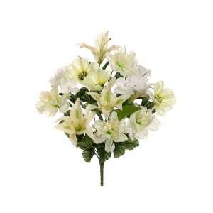   White Lily/Peony/Orchid Mixed Bush   Set of 2 bushes: Home & Kitchen