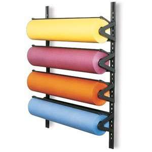   Paper Roll Racks   Wall Mounted Paper Roll Rack, 3 Roll Unit: Home