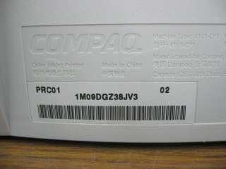 Compaq 4101 CP1 IJ1200 Ink Jet Printer USB/Parallel  