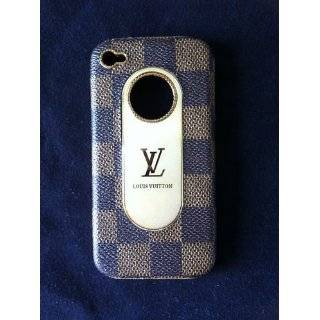 LV Style iPhone 4 Deluxe Case Brown Check Checkered Design?