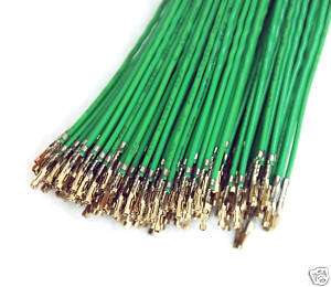 20pcs Dupont Connector Pin & Wire 24AWG L45cm Green  