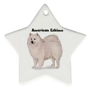  American Eskimo Ornament (Star): Home & Kitchen