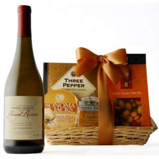 Kendall Jackson 90 Point Chardonnay Wine Gift Basket 