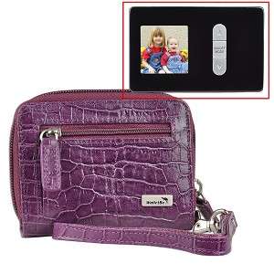 WalletBe Wallet w/1.5 Digital Photo Frame Purple New  